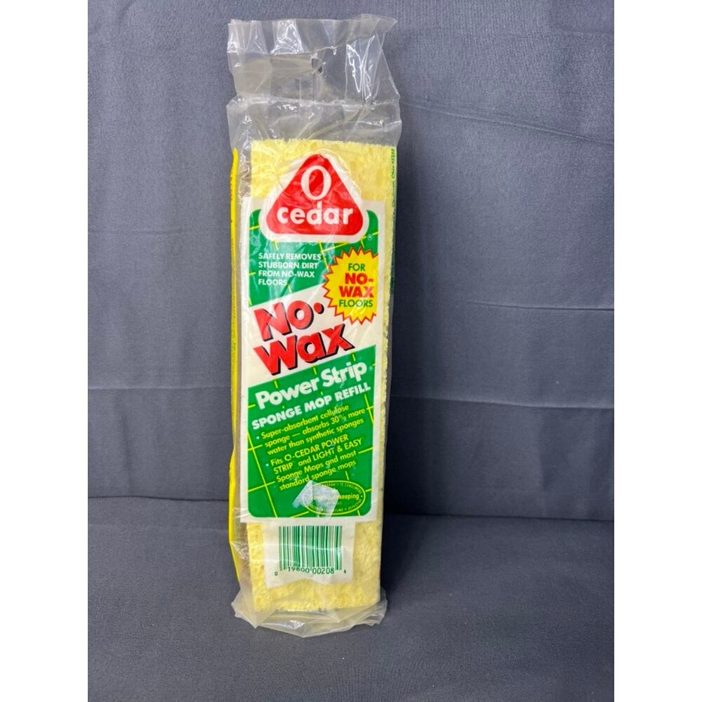 O Cedar No Wax Power Strip Mop Refill NOS